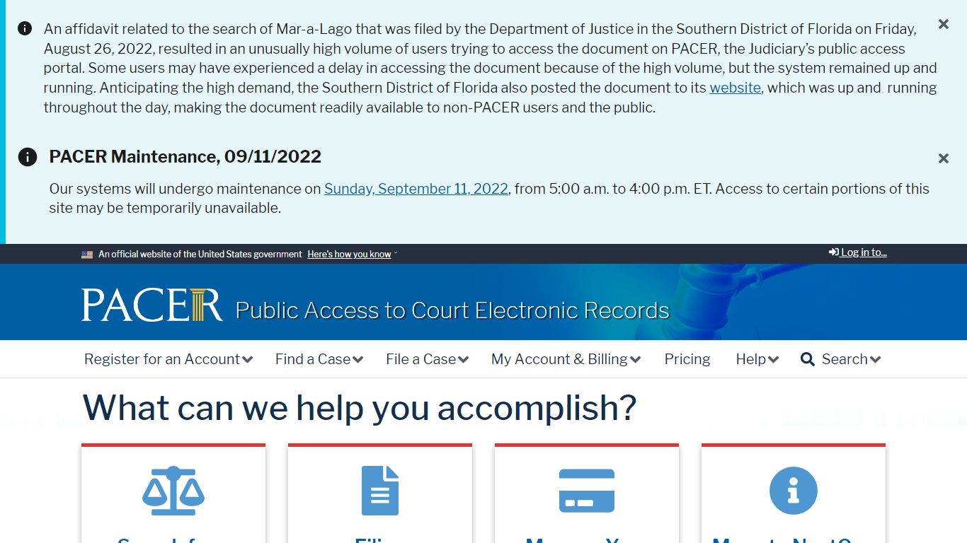 Public Access to Court Electronic Records (PACER)